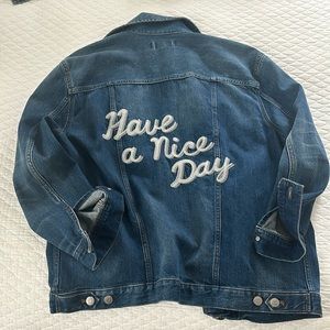 Madewell Have a Nice Day denim jacket